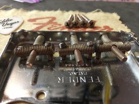 1963 Orig MINT Telecaster Bridge With 4 Screws
