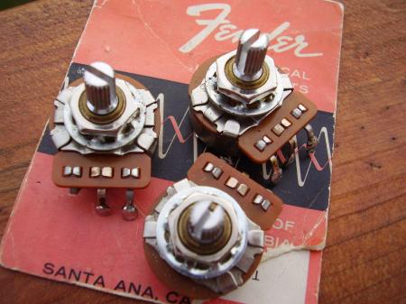 1972 ORIG FENDER STRATOCASTER POTS