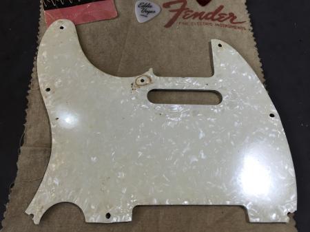 1969 Original Pearloid Back Nice Patina Fender Telecaster Pickguard