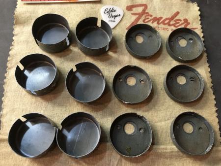 1959 Gibson Switchmaster ES-5 Vol & Tone Pot Cans 