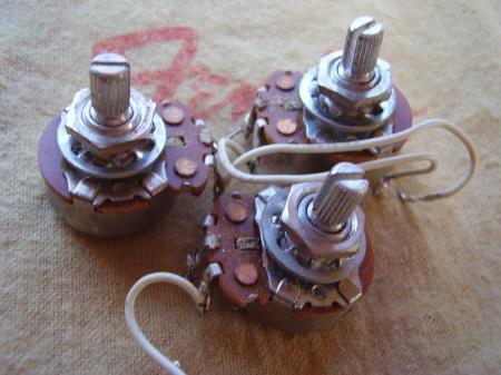 1974 6th Week Orig Fender Strat Pots