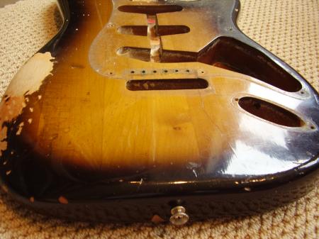 1982 Fullerton 57RI Fender Strat Body and Neck Plate