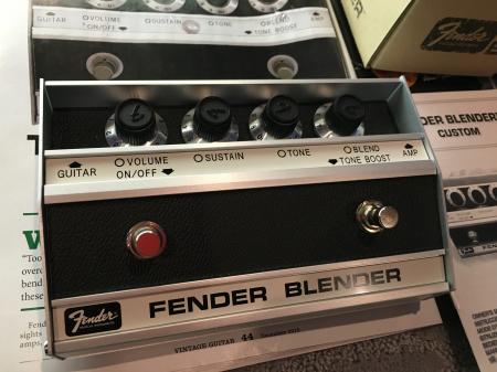  Fender Blender Guitar Fuzz  As New In The Box & All Papers