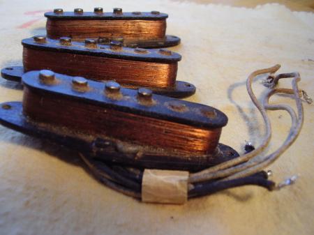 1964 Orig Fender Strat Pickups BELL Tone Pre CBS