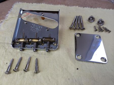  1951 FENDER John Cruz CUSTOM SHOP NoCaster Bridge and Slotted Screws Etc 2000