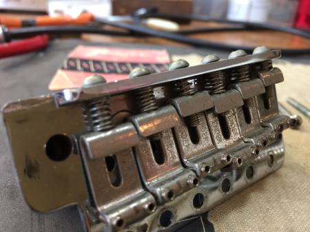 1957 OR 1962 USA RI 1982 Orig Fender Fullerton Stratocaster Bridge