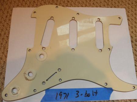 1971 Orig 3 bolt Fender Stratocaster Pickguard