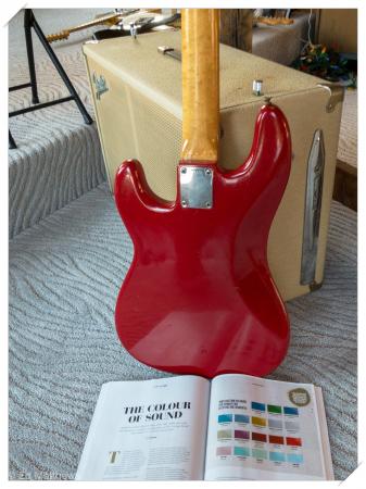 1959 Fender Precision Bass Dakoted Red Body