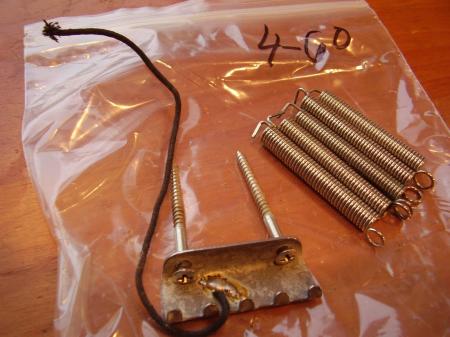 1960 orig 4/60 fender strat bridge parts