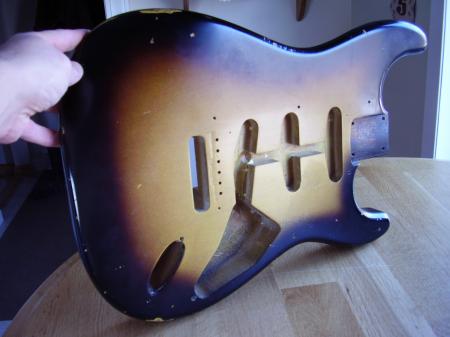1957 Orig Fender Stratocaster Body 3lb,10oz