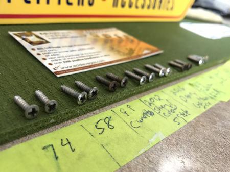 1954 to 1984 Vintage Fender Strat Real Pickguard Screws & How To Spot Fake Ones On eBay 