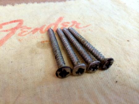 1969 1970 1971 Fender Strat Tele 4 Neck Plate Screws 