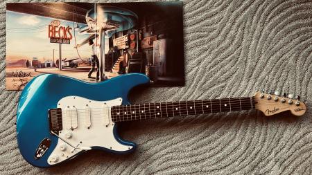 Jeff Beck Toured Japan Prototype Fender Became The  Strat Plus On Garage Shop Album Cover