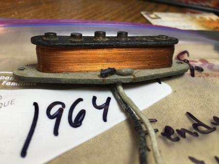 1964 Fender Strat Middle Pickup 5.91k ALL ORIGINAL