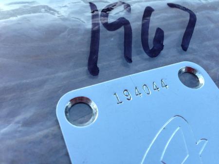 1967 ORIGINAL FENDER STRATOCASTER NECK PLATE