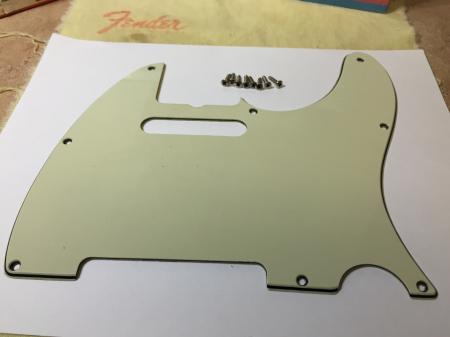 1995 Cunetto 1960 Fender Tele Green Nitro Pickguard Prototype
