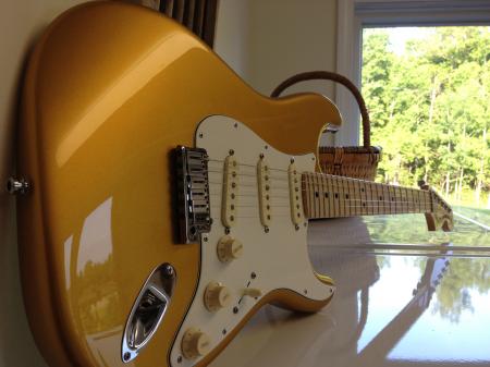 2012 Fender USA Custom Shop Strat Pro Faded Firemist Gold NEW
