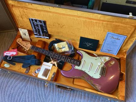 1962 Fender Heavy Relic GREEN NITRO Complete Pickup Assembly