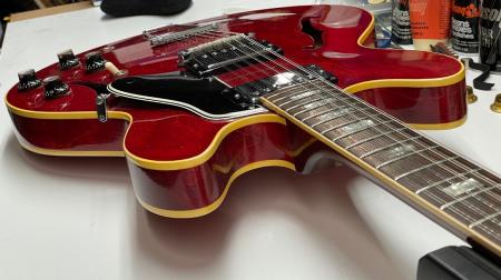 1965 Gibson ES 335 Cherry Red 12 String 9.9 Out Of 10 MINT OHSC With Hang Tags