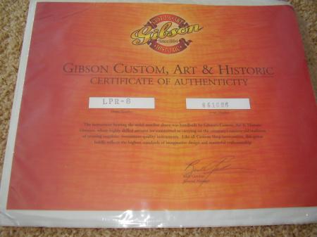 1958 R8  Les Paul Gibson Les Paul COA  #3