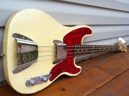 1968 Orig Fender Tele Bass Body.. Rest Fender Parts Build...