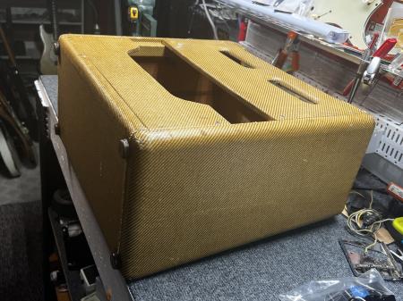 1953 Fender Deluxe Wide Panel 5C3 Tweed Cabinet 