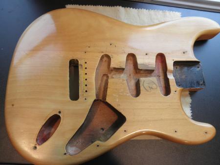 1963 orig 8/63 3.5LB fender strat body