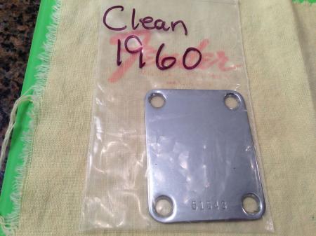 1960 ORIG FENDER STRATOCASTER NECK PLATE