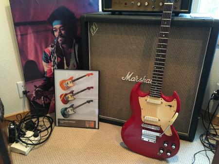 1966 Gibson Melody Maker Fire Engine Red 