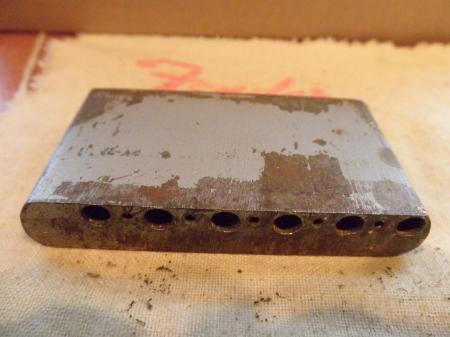 1963 ORIG PRE CBS TREM BLOCK..GOOD THREADS FOR TREM ARM