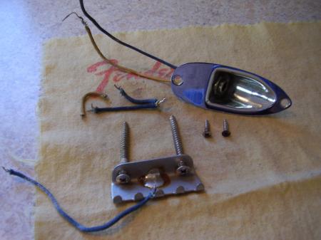 1966 FENDER STRAT OUTPUT JACK & TREM CLAW