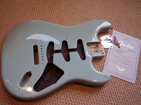 1958 Daphen Blue Cunetto Fender Strat Body