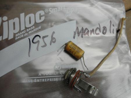 1956 Orig Mandolin Fender Mandocaster Output with Cap