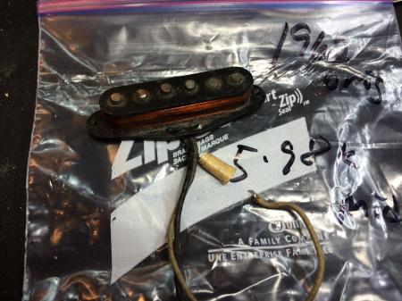 1962 Orig Middle Fender Strat Pickup 5.92k PRE CBS