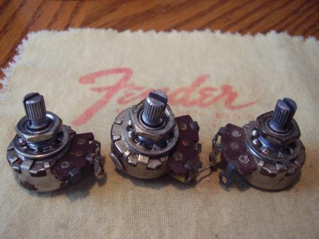 1966 10th Week Orig Fender Stratocaster Vol & Tone Pots